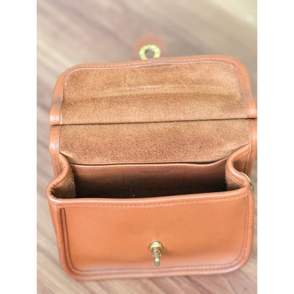 Vintage Coach Leather Mini Willis Winnie No.B7C-9023 British Tan Dowel Top - Picture 8 of 12